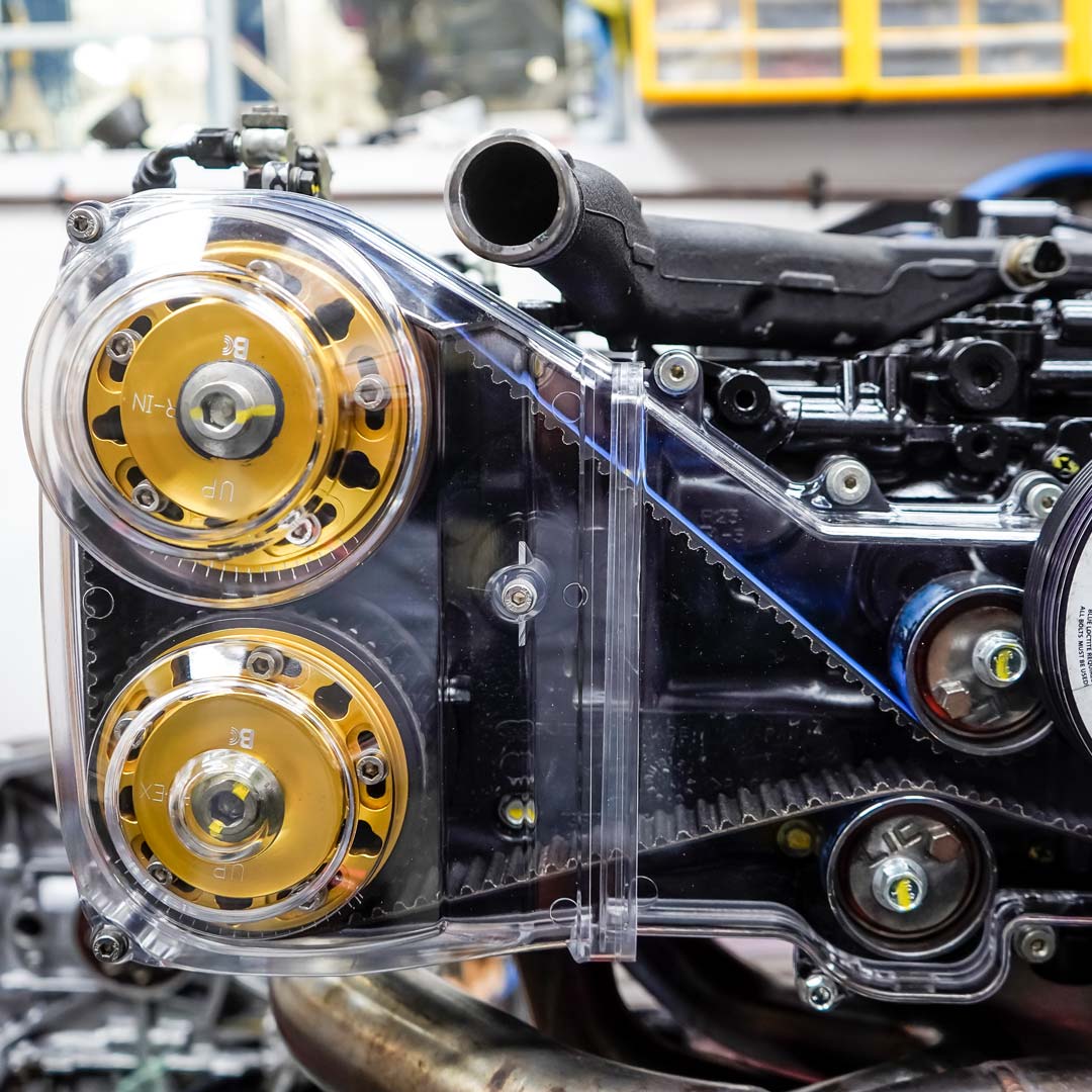 Timing belt engine detail